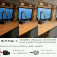 thumbnail image 2 of 4 x 12V LED Recessed Spotlights 3W 3200K Warm White for Caravan Boat Motorhome (58-65mm Hole)[JUN], 2 of 5