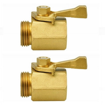 Heavy Duty Brass Garden Hose Shutoff Valve 3/4 Inch