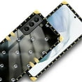 thumbnail image 4 of FKBRCL4U Compatible with Samsung Galaxy S21 Plus Case, Shiny Black Sofa Crystal Luxury Golden Decoration for Girl Women Soft TPU Shockproof Protective Hard PC Back, 4 of 7