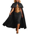 thumbnail image 3 of Cape de Cour Élégante avec Col Châle Détachable pour Performance et Tenue Décontractée, 3 of 4