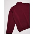 thumbnail image 4 of Wrangler Authentics Men's Long Sleeve Fleece Quarter-Zip, Zinfandel Heather, 3X-Large, 4 of 5