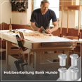 thumbnail image 3 of Perros de banco de acero inoxidable timcorr 4 Uds Herramientas de carpintería con tapón de clavija para banco de trabajo de 0.08, 3 of 5