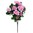 thumbnail image 2 of Artificial Flowers for christmas Artificial Plastic Azalea Bouquet Branch Sized Handheld Flower Arrangement for Wedding and Decor, 2 of 8