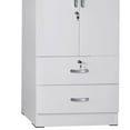 thumbnail image 5 of Better Home Products Grace Wood 2-Door Wardrobe Armoire with 2-Drawers in White, 5 of 5