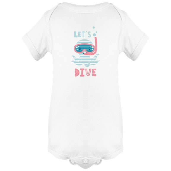 Lets Dive Cute Octopus Bodysuit Infant -Image by Shutterstock, 6 Months