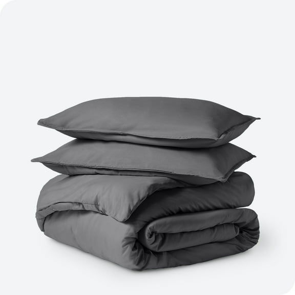 Bare Home Luxury 3 Piece Duvet Cover and Sham Set - Premium 1800 Ultra-Soft Brushed Microfiber - Hypoallergenic, Easy Care, Wrinkle Resistant