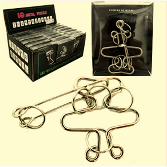 A2DBI514 - METALLIC PUZZLE ASSORTED PUZZLES