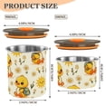 thumbnail image 3 of Cute Duck Daisy Flower Airtight Coffee Bean Canister 30oz Food Storage Containers with Lids For Gournd, Tea, Sugar, Flour, Rice, Cereal, Candy Cookie Jar, 3 of 8
