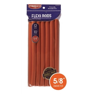 Kiss Flexi Rods 10" (HRF16VP  Flexi Rods 10” 12pcs 5/8”Diameter Value Pack Orange)