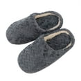 thumbnail image 3 of eileial House Slippers for Men Fuzzy House Shoes for Women and Slippers Men Slip-on Warm Indoor Lightweight,Gray 9.5-10.5, 3 of 4