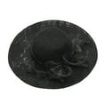 thumbnail image 4 of ZRBYWB Spring Summer Mesh Sunshade Hat Flower Temperament Wedding Dress Hat Sun Dome Large Brim Hat Fashion Hat For Women, 4 of 4