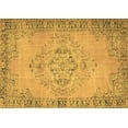 thumbnail image 1 of Ahgly Company Indoor Rectangle Abstract Brown Contemporary Area Rugs, 2' x 5', 1 of 4