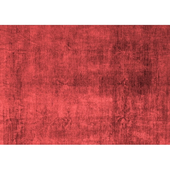 Ahgly Company Indoor Rectangle Abstract Red Modern Area Rugs, 7' x 10'