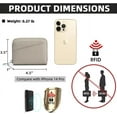 thumbnail image 7 of YooGuoGuo Small Wallet for Women Genuine Leather RFID Blocking Credit Card Holder Elegant Zipper Clutch Purse Short Coin Wallet, 7 of 7