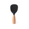 thumbnail image 2 of Short Wooden Handle Silicone Rice Spatula, Heat-Resistant Non-Stick Cooking Spoon for Rice Cereal, Ergonomic Grip Kitchen Utensil, Easy Clean Dishwasher Safe, 2 of 5
