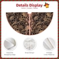 thumbnail image 3 of Fotbe Brown Camouflage Skull Pattern Christmas Tree Skirt, Tree Skirts Plush Christmas Decorations, Christmas Tree Skirts Xmas Decorations Holiday Party Decor-48", 3 of 6