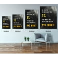 thumbnail image 3 of Vintage Black and White Inspirational Canvas Office Painting Positive Quote 1% and 99% Artwork Posters Motivational Wall Art Picture for Office Home Classroom Framed Ready to Hang-12 inch x 18 inch, 3 of 7