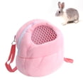 thumbnail image 4 of GOOHOCHY Transportín portátil para mascotas, pequeño y esponjoso, ideal para viajes al aire libre, caminatas y senderismo, talla L (rosa), 4 of 8