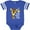 Football Blue and White, variant on I love Giraffes Boys or Girls Baby Bodysuit