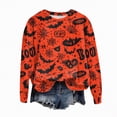 thumbnail image 4 of Godom Halloween Sweatshirts for Women Ghost Graphic Long Sleeve Tunic Shirts Crewneck Loose Pullover Tops 2025 Trendy Outfit, 4 of 5