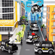 thumbnail image 4 of Coche De Policía De Dibujos Animados Coche De Juguete 7 En 1 negro, 4 of 5
