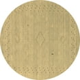 thumbnail image 1 of Ahgly Company Indoor Round Abstract Brown Contemporary Area Rugs, 6' Round, 1 of 4