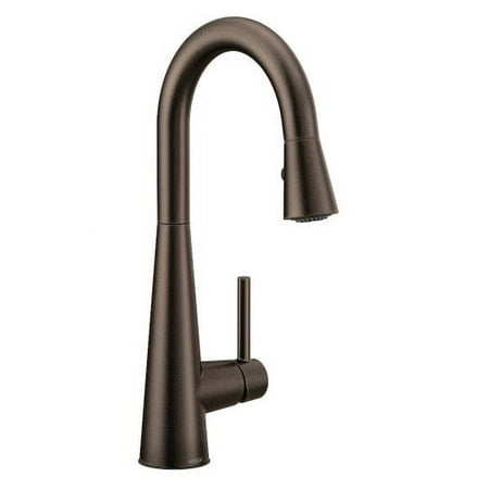Moen 7664 Sleek 1.5 GPM Single Hole Pull Down Bar Faucet - Bronze