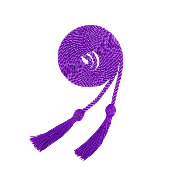 FASHOFT 2026 Graduation Cords 67 Inch Braided Honor Cord with Tassels for College Graduation Students Master Doctor Grad Decor Purple One Size
