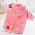 thumbnail image 1 of Breathable Small Coat Costume Warm Puppy Cat Teddy Bulldog Chihuahua Dog Clothes Dog Clothing Pet Hoodie Cat Sweatshirt PINK XL A, 1 of 1