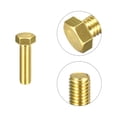 thumbnail image 4 of Unique Bargains Brass Hex Bolts, 1/2-13x1-3/4' 2 Pack Fully Thread Grade 4.8 Machine Screws, 4 of 4