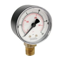 NOSHOK Pressure Gauge, 2" ABS Case, 160 psi/kPa, 1/4 NPT Bottom Conn