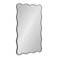 thumbnail image 5 of Kate and Laurel Viona Modern Scalloped Rectangle Mirror, 24 x 36, Navy Blue, Decorative Bathroom Mirror for Over Sink with Unique Rippled Edge for Wavy Wall Decor Accent, 5 of 9