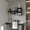 Black#2, variant on Shelving Units, Floating Shelf Dallas, Living Room, Dark Walnut, Walnut Display Shelves,Engineered Wood Metal Shelving Units, Furniture Primary Living Space Display, Shelving & Etageres