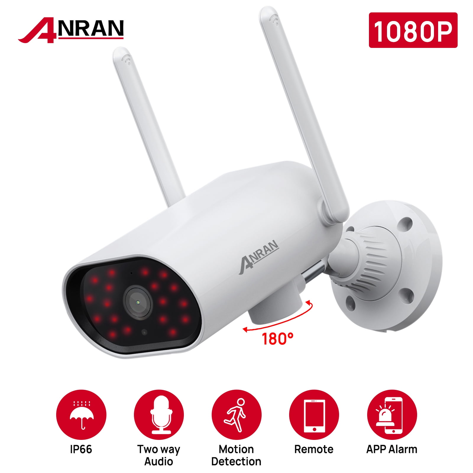 Merkury Innovations Smart Wifi 7p Camera With Voice Control Requires 2 4ghz Wifi White Walmart Com