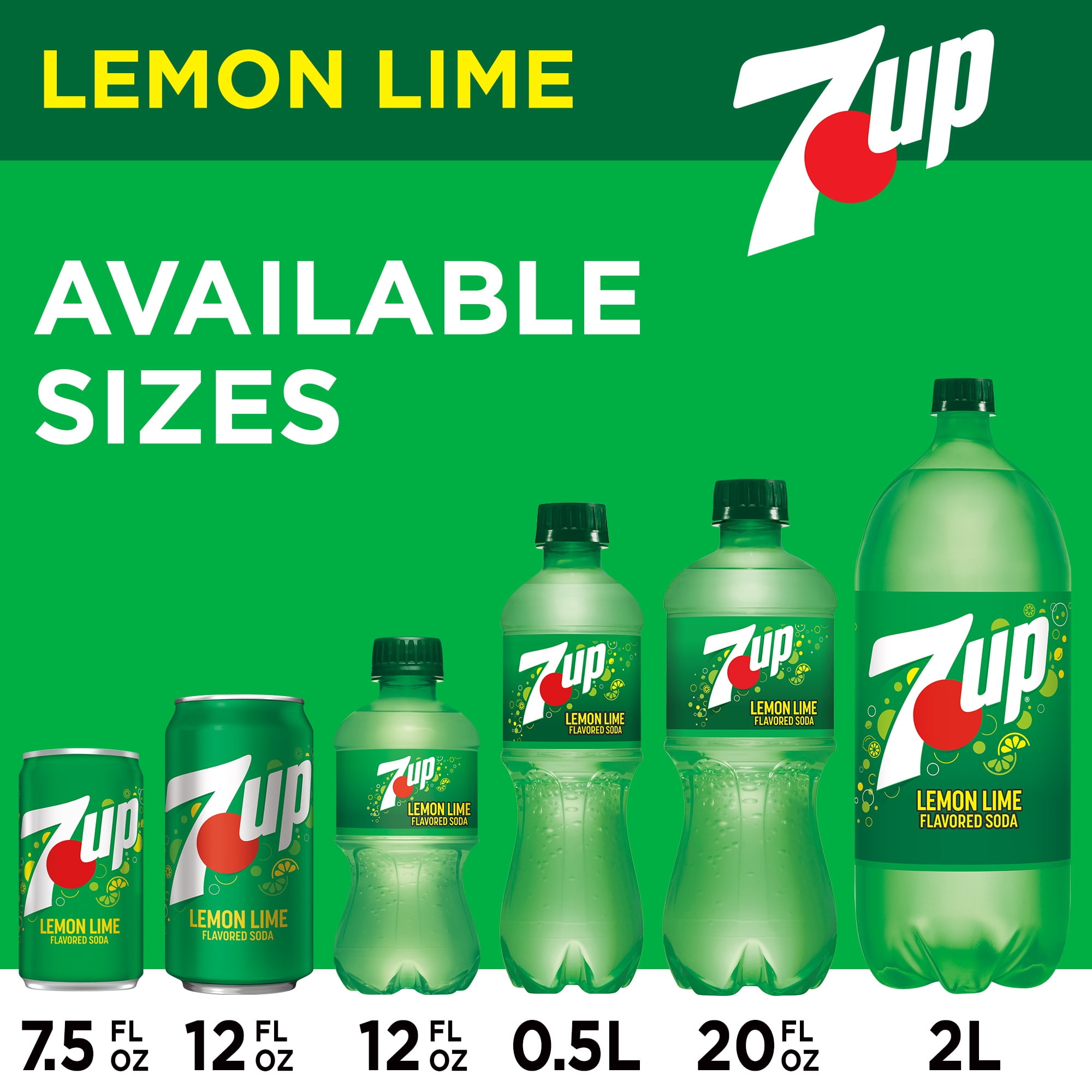 7UP Caffeine Free Lemon Lime Soda Pop, 12 fl oz, 12 Pack Cans