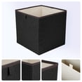 thumbnail image 2 of REGALWOVEN Storage Cube, Fabric Storage Bin for Shelves Closet, Set of 3 Collapsible Storage Baskets for Organizing Clothes Books Black 13*13*13in, 2 of 6