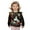 Black Cat Colorful Floral, variant on Cloud Stars Blue Print Ruffle Shoulder Toddler Girls Sweatshirt Long Sleeve Graphic Pullover Top Soft Crewneck Sweater Fall Winter Wear, for 4-5T