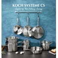 thumbnail image 3 of Koch Systeme CS 21-Piece Premium Stainless Steel Cookware Set – Induction Compatible, Oven Safe, with Silicone Utensils & Felt Pot Protectors, 3 of 10