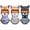 3pcs-heavyweight, variant on Feral Ski Masks, 3D Cat Balaclava with Ears, Full Face Winter Ski Mask for Men and Women, Warm Animal Hood for Outdoor Activities