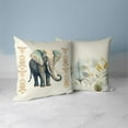 thumbnail image 4 of Elephant Lines Indoor/Outdoor Pillow in Gray 16 x 16 with removable cover, 4 of 8