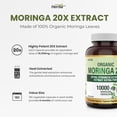 thumbnail image 3 of Herba 10,000MG Organic Moringa Capsules – 180 Count | Ultra Potent - 20:1 Extract | Made in Canada, 3 of 9
