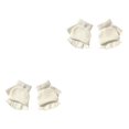 thumbnail image 2 of Sonducket 1 par de guantes sin dedos, accesorio de ropa sencillo de Color sólido, cubierta para calentar las manos con medio dedo, guante para niñas y Blanco 2piezas Sonducket CBP344067, 2 of 5