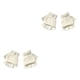 thumbnail image 2 of Sonducket 1 par de guantes sin dedos, accesorio de ropa sencillo de Color sólido, cubierta para calentar las manos con medio dedo, guante para niñas y Blanco 2piezas Sonducket CBP344067, 2 of 5