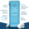 thumbnail image 2 of Viter Energy Caffeinated Mints 40mg Caffeine, B Vitamins, Sugar Free. (Wintergreen, 20pcs, 6 Pack), 2 of 5
