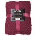 thumbnail image 4 of Home Soft Things Knitted Tweed Throw Couch Cover Blanket, 50 x 60, Crushed Berry, 4 of 5