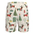 thumbnail image 6 of Naloa Christmas Dachshund Dog Men's Beach Shorts, Surfing shorts, Swim trunks, Quick Dry Swim Trunks for Surfing Beach Fun - Medium, 6 of 9