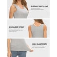 thumbnail image 3 of MISS MOLY Tank Tops for Women Basic Camisole with Built in Bra Casual Wide Strap Sleeveless Layer Vests, 3 of 6