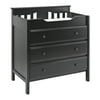 DaVinci Jayden 3-Drawer Changer Dresser in Ebony Black