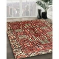 thumbnail image 3 of Ahgly Company Machine Washable Indoor Square Traditional Saffron Red Area Rugs, 8' Square, 3 of 7