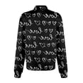 thumbnail image 5 of FrzhBrz Women's Ultra Soft Stretch Zip Up Scrub Jacket Floral Print Long Sleeve Scurbs Tops, 5 of 5
